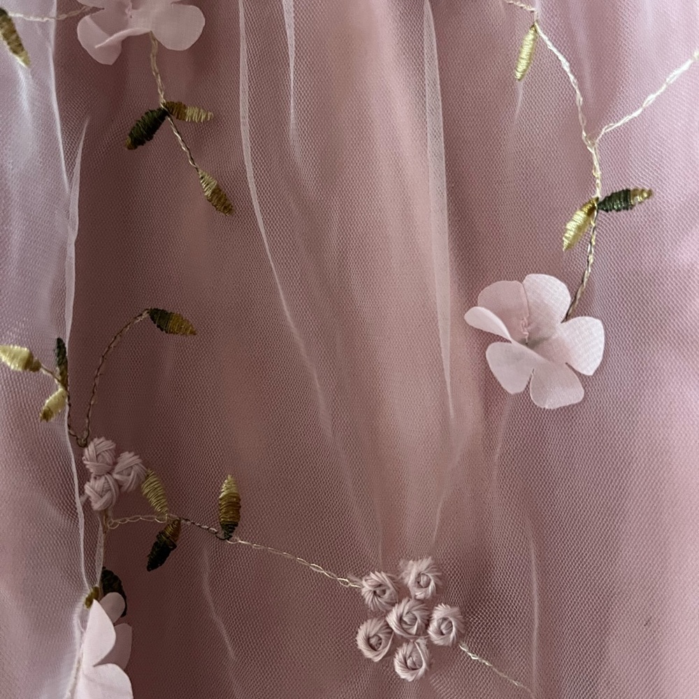 Shein Curve - very pretty Pink floral baby doll top 3X - Picture 3 of 5